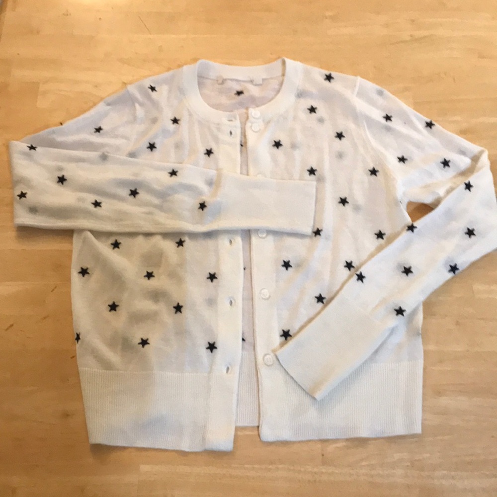 White Knitwear with star polka dots